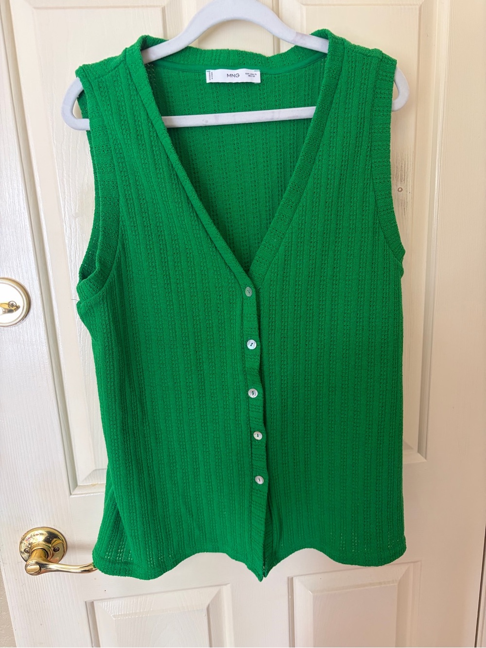 Mango Bright Green Knit Vest - Picture 8 of 11